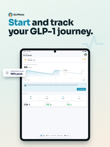 GLPMate: GLP-1 & Shot Tracker iPad screenshot