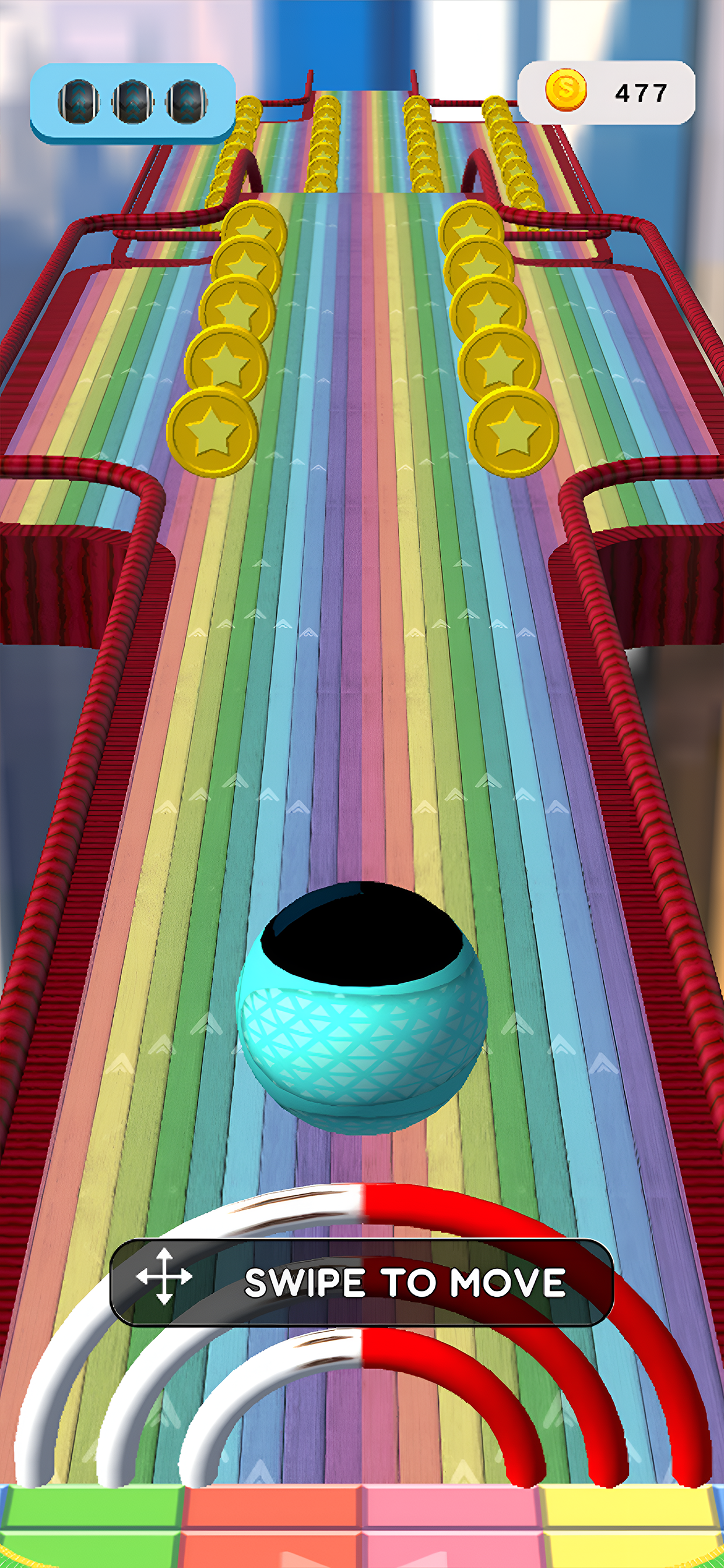 Super Sky Rolling Ball Game screenshot 4