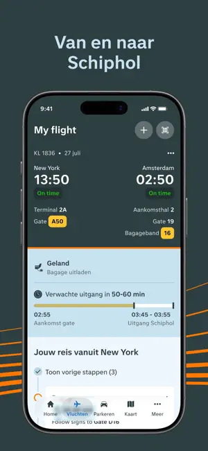 Schiphol Amsterdam Airport iPhone screenshot 3