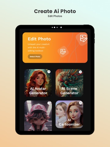 Create AI iPad screenshot