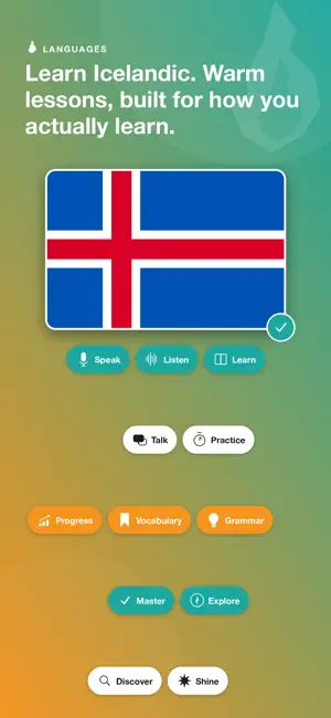 Learn Icelandic - LingFast screenshot 1