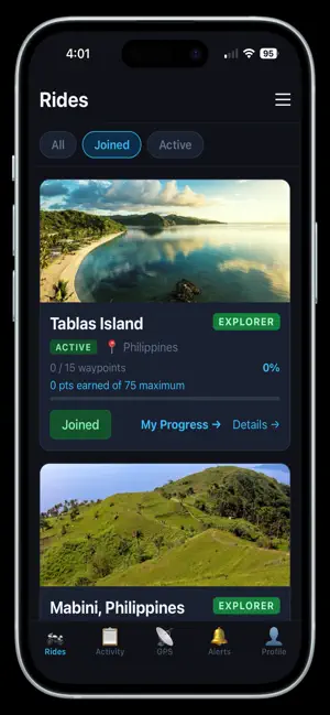 MotoTracker Rider screenshot 1