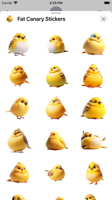 Screenshot #2 pour Fat Canary Stickers