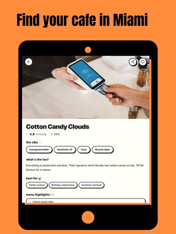 Miami Coffee – Best Cafés iPad screenshot