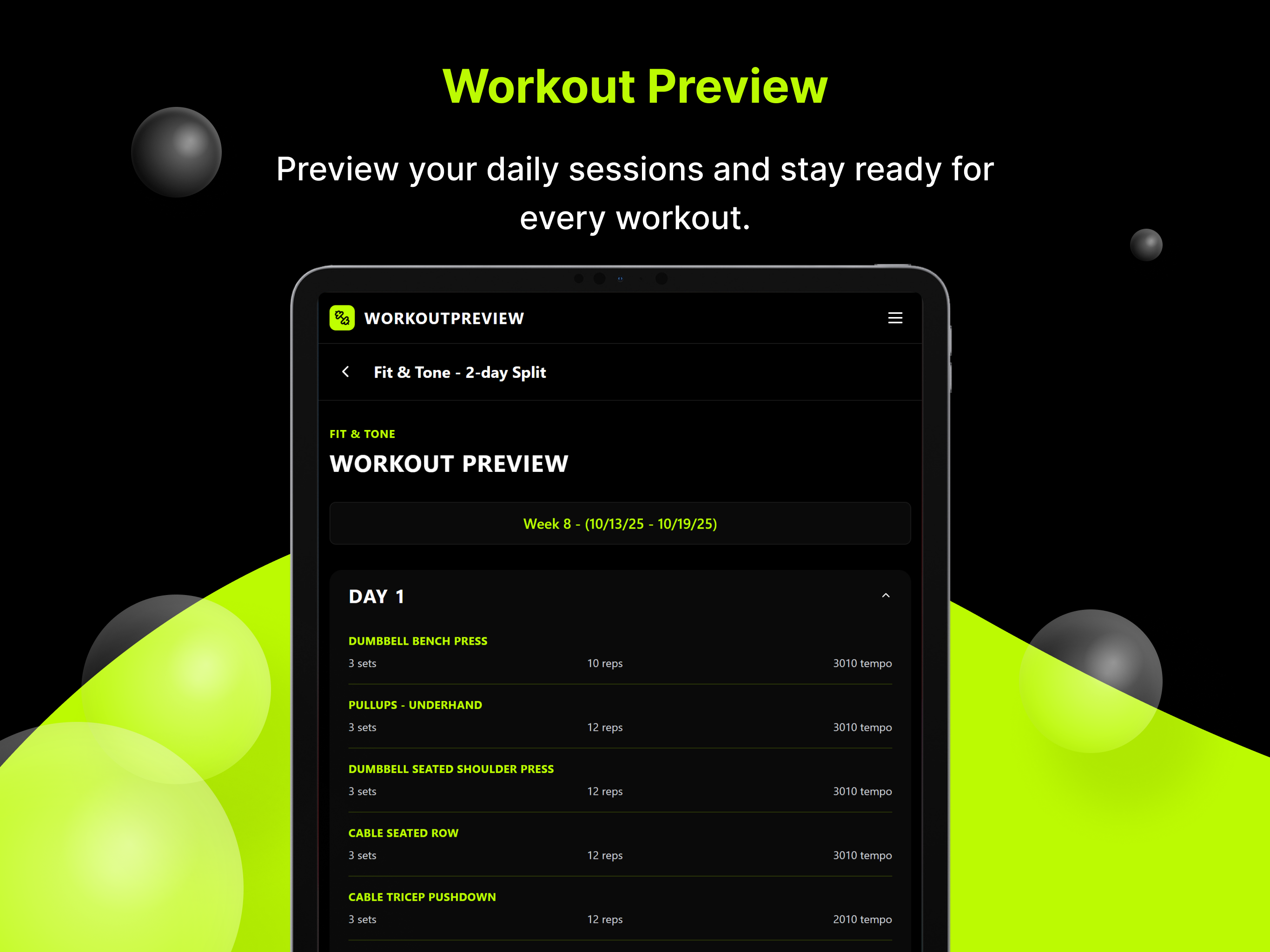 4WRD: 4 Week Workouts