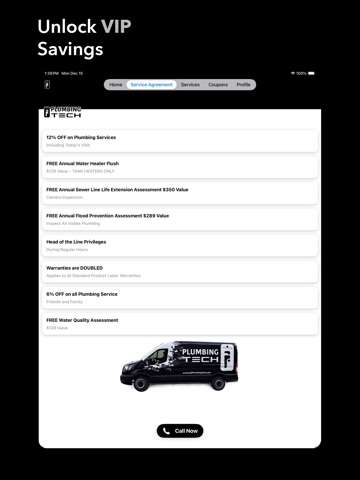 Plumbing Tech Services iPad screenshot