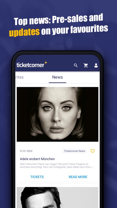 Ticketcorner - Event Tickets Screenshot