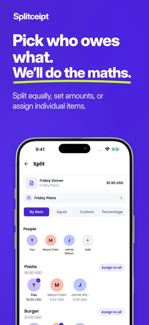 Splitceipt: Bill Splitter screenshot 3