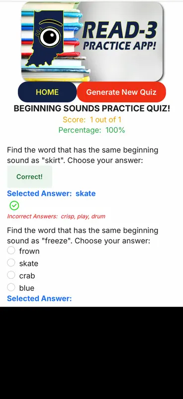 iRead-3 Practice App screenshot 3 of 5
