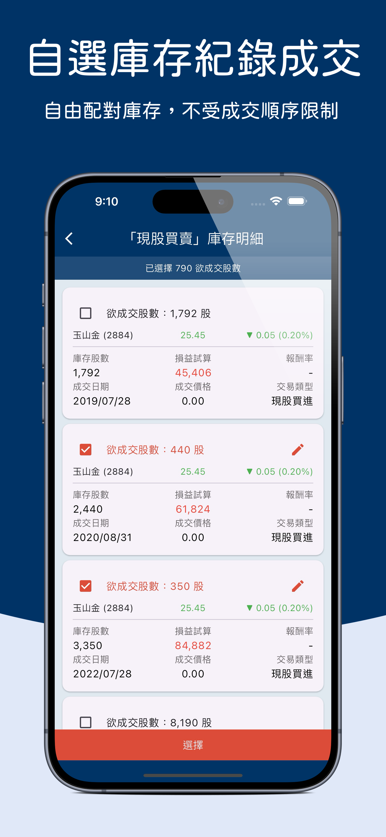 台股股票記帳 - 投資損益一手掌握