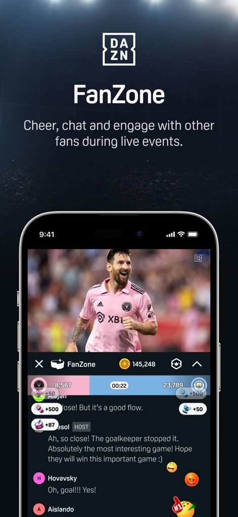 DAZN: Stream Live Sports - Engage with Fans
