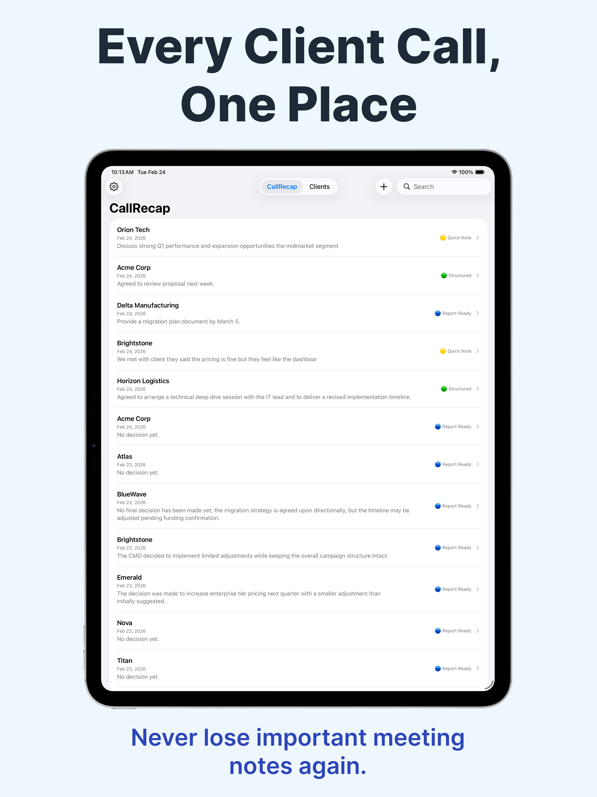 CallRecap: Client Call Memo AI screenshot 9