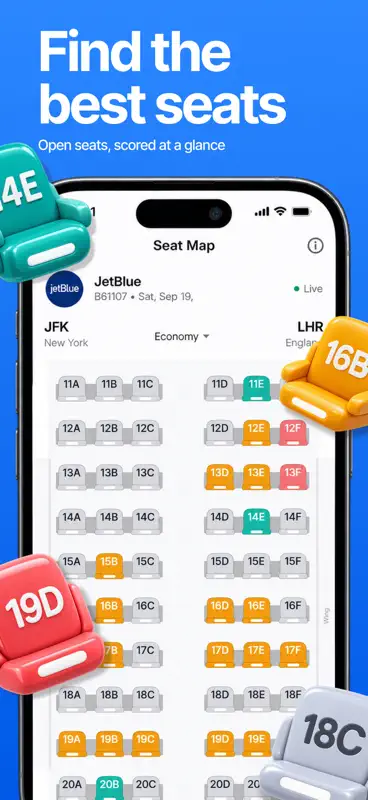 SeatMap: Flight Seat Info screenshot 1 of 3