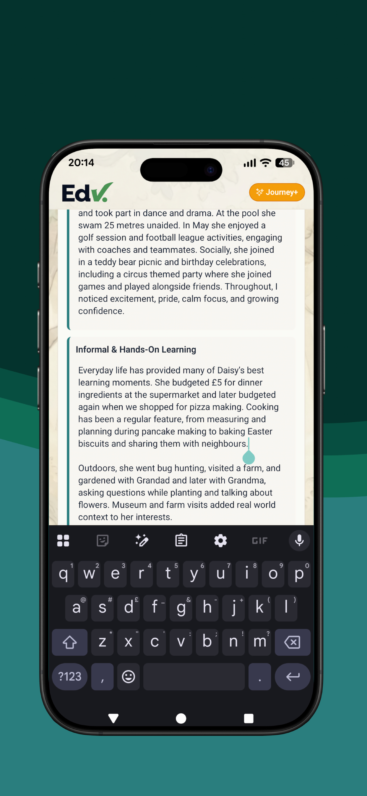 Edvidence screenshot 7