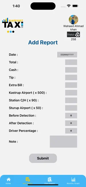 TaxiRapport screenshot 2