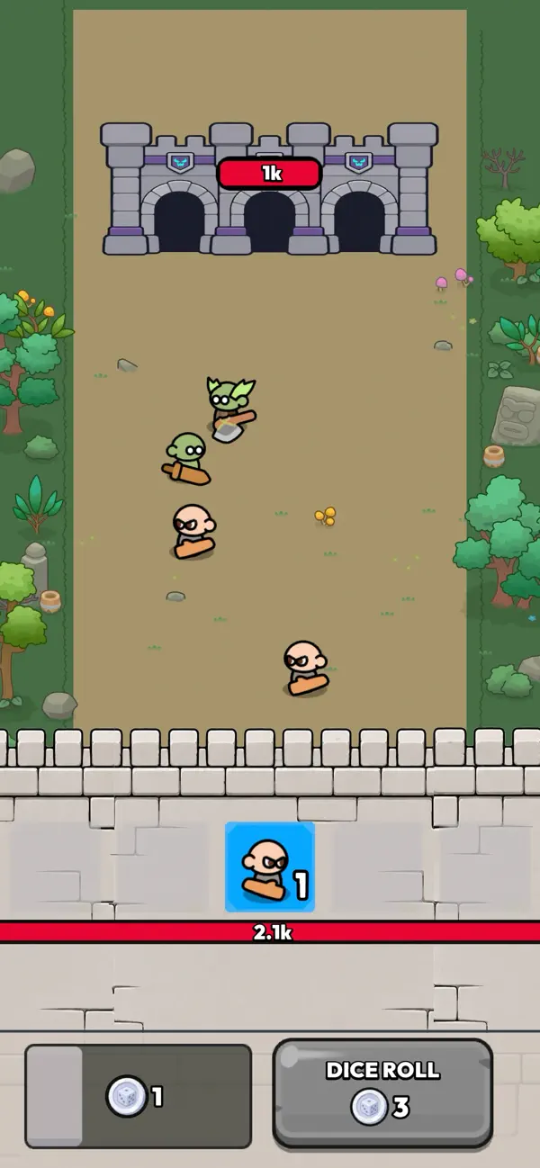 Screenshot #1 pour Castle Dice Heroes: Roguelike