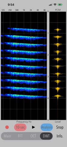 Wavelet Voice Sonogram Screenshot 6 of 10