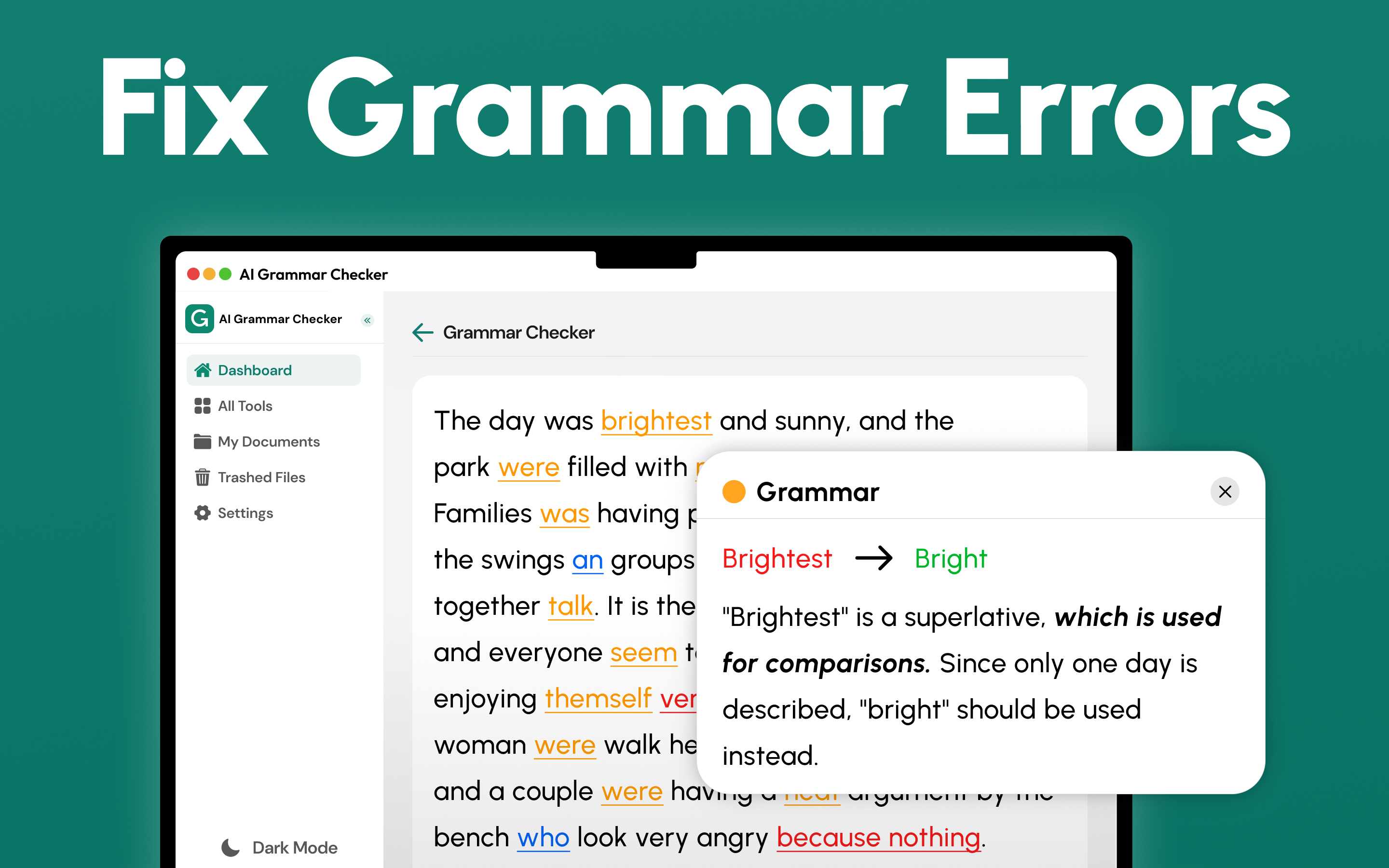 AI Grammar Check,Spell Checker