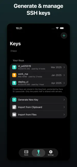 Termora SSH iPhone screenshot 4