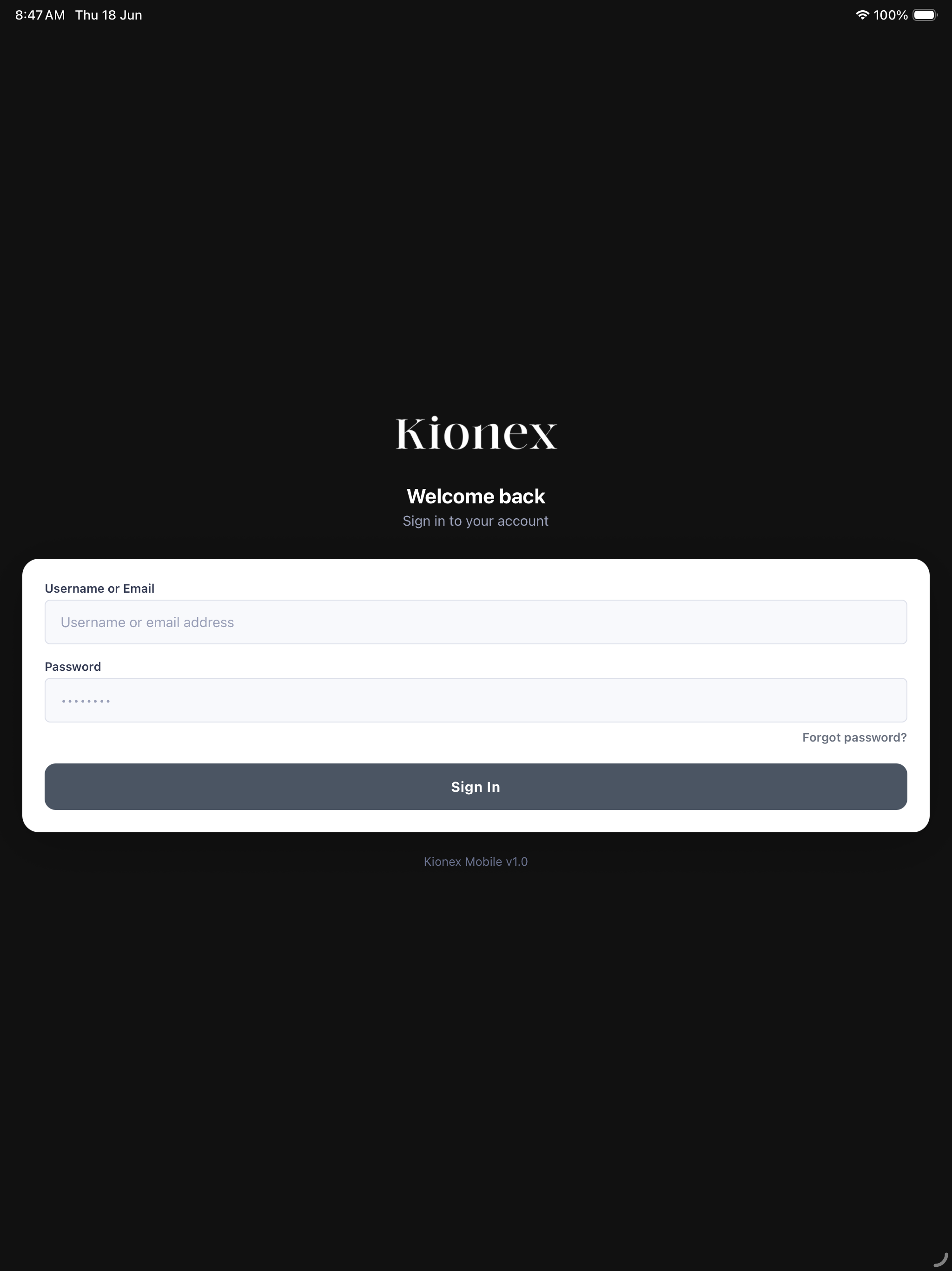 Kionex IoT screenshot 7