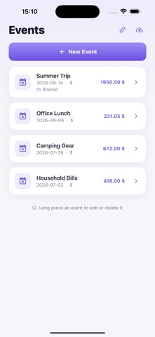 Splitto: Group Expenses Screenshot 1 of 6