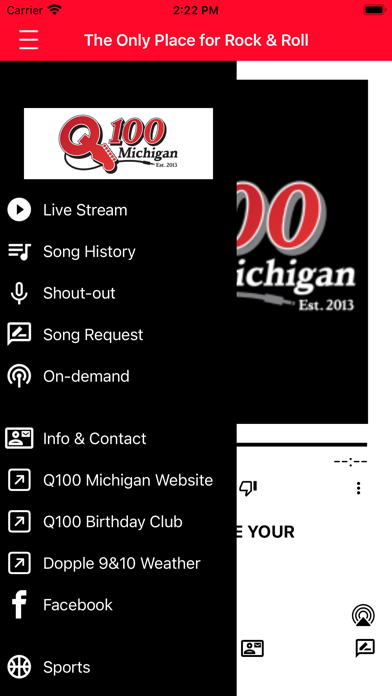 Q100 Michigan Screenshot