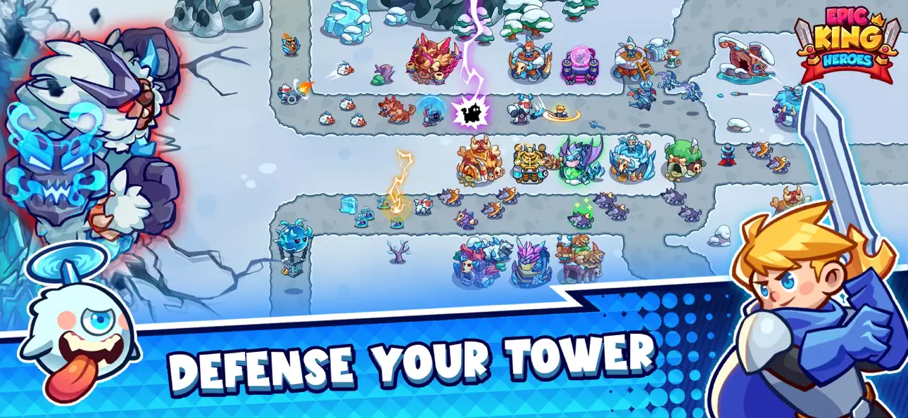 Epic King Heroes: Classic TD Hack screenshot 1 - iOS game interface