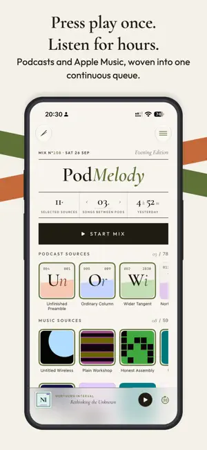 PodMelody: Podcasts & Music screenshot 1