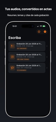 Escriba: voz a texto Screenshot 2 of 5