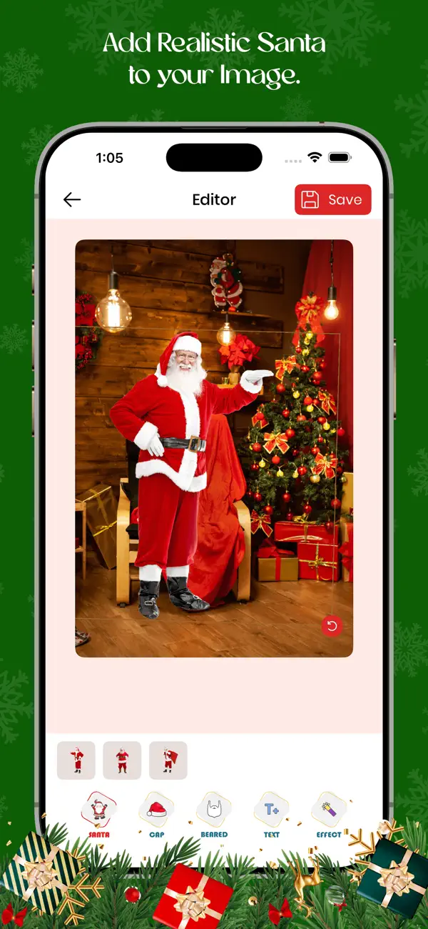 Screenshot #2 pour Add Santa to your photo