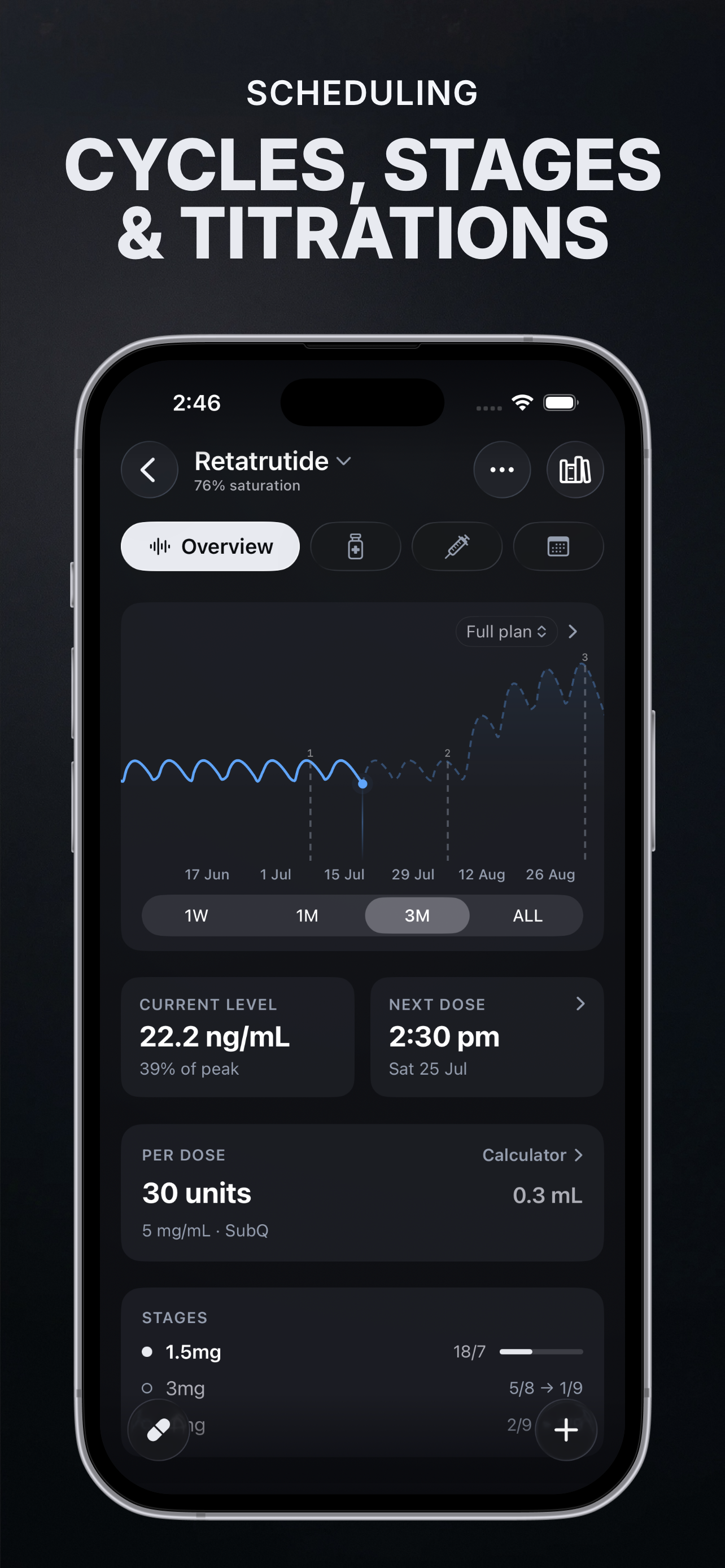 Milligram - Peptide Tracker screenshot 4