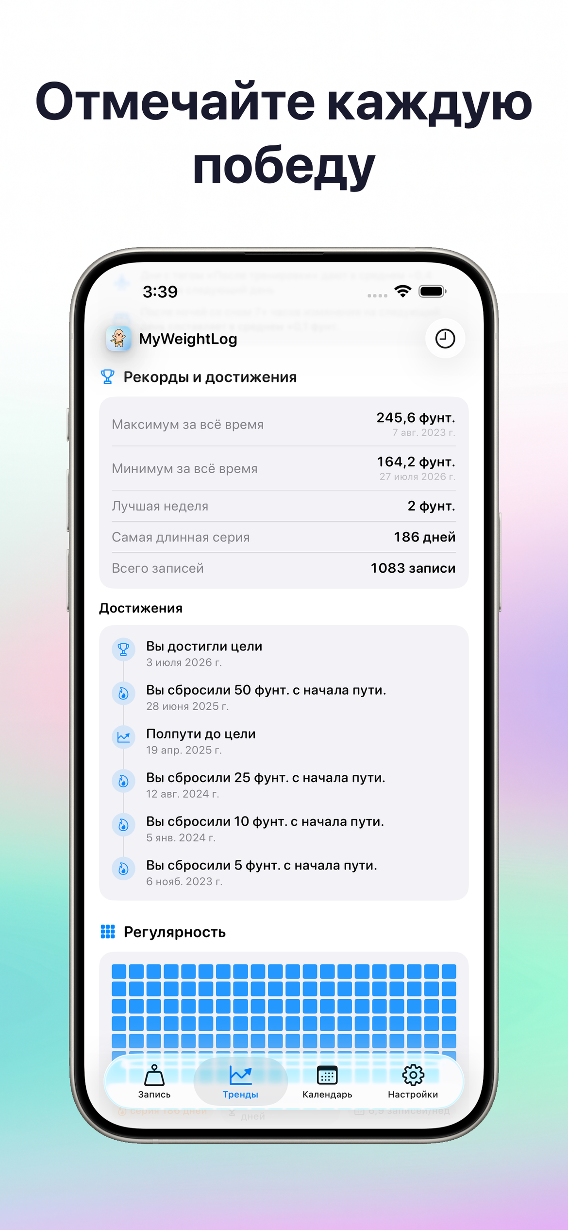 Отмечайте каждую веху
