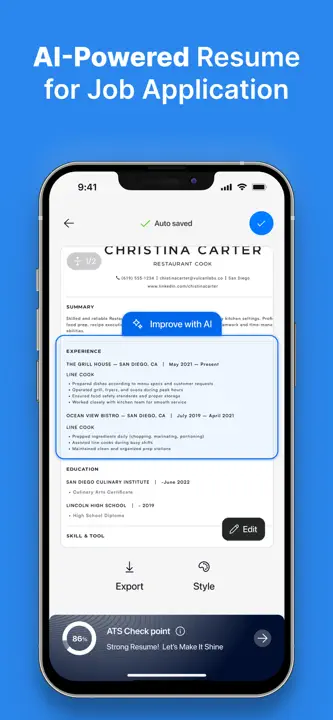 Resume Builder - AI Resumate: Screenshot 5 von 6