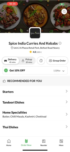 Spice India Curries And Kebabs screenshot 2