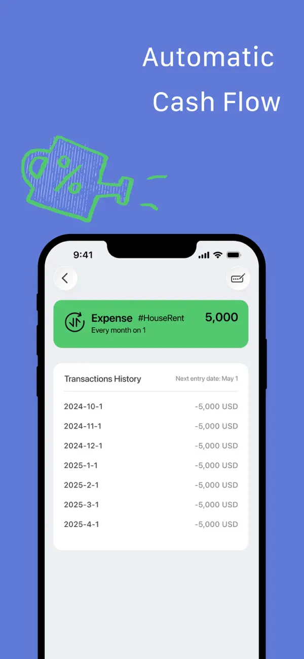 #5. Percento - Net Worth Tracker (iOS) By: 健宗 郝