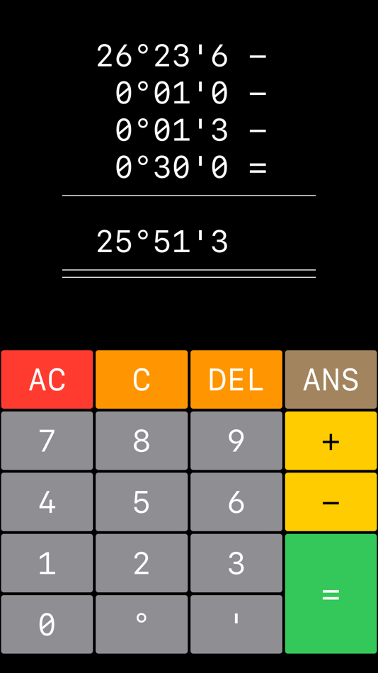 Degree Calculator (iOS) Podle: Eskil Olsen Degree Calculator (iOS) Podle: Eskil Olsen