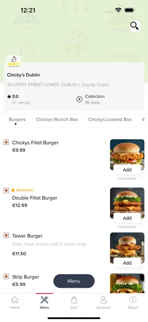 Chickys Dublin screenshot 2