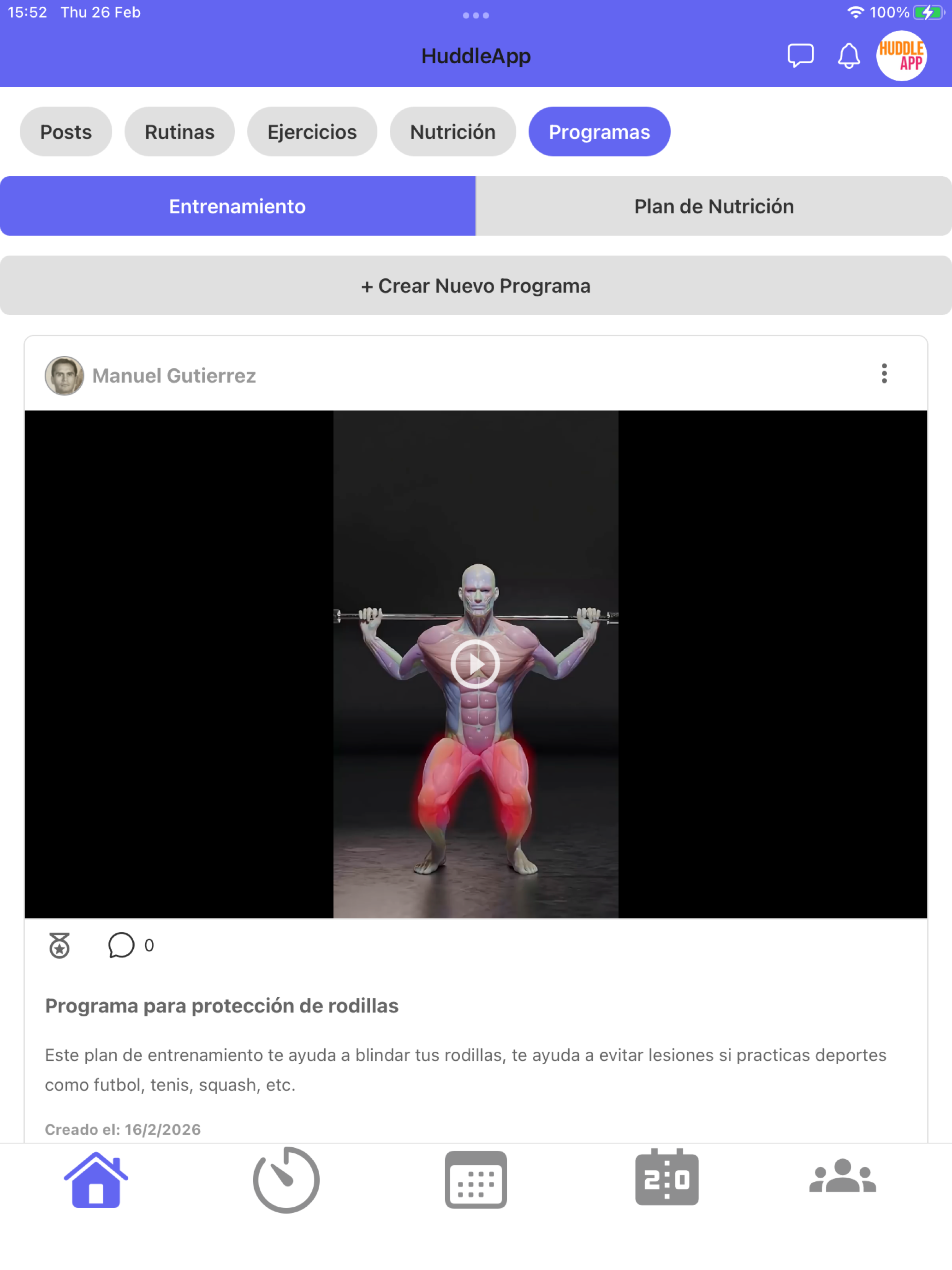 HuddleApp: Deporte y Nutrición screenshot 17