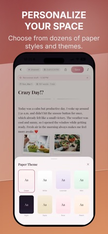 Velvet: Diary & Journal screenshot