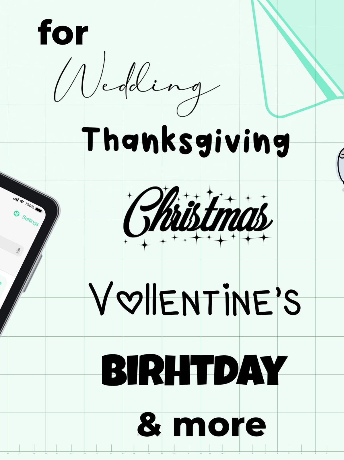 Cutting Fonts ipad screenshot 2