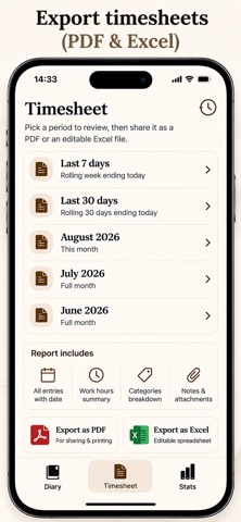 My Work Diary Screenshot 3 of 5