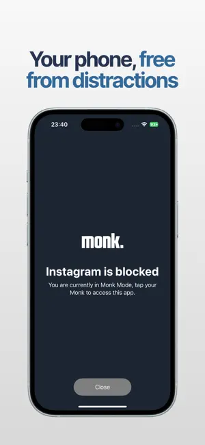 Monk – #1 Physical App Blocker screenshot 2