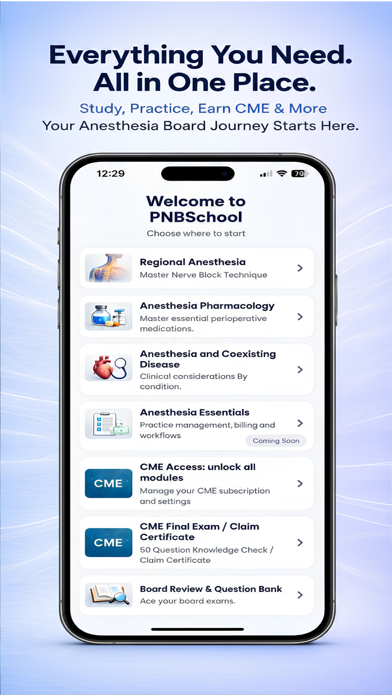 Screenshot #1 pour PNBschool: Anesthesia & CME