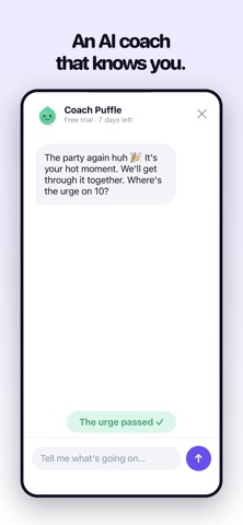 Puffle: Quit Nicotine Coach Screenshot 2 of 7