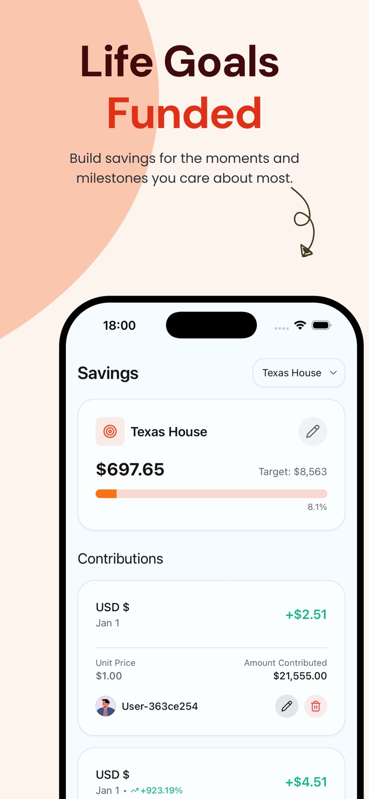 WeSave: Couple Savings & Money iphone screenshot 3