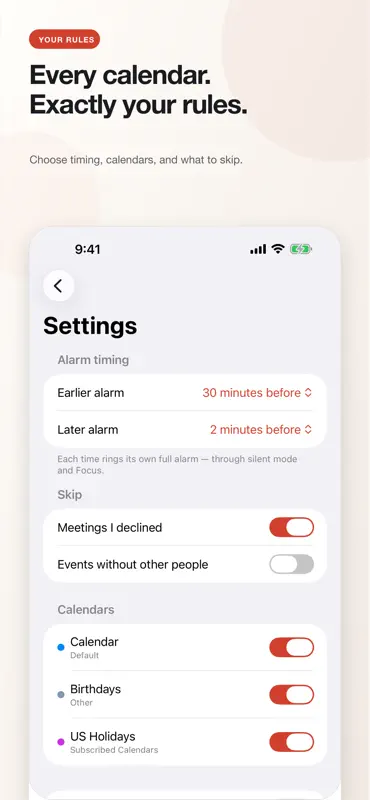 NeverMiss: Calendar Alarms screenshot 3 of 5
