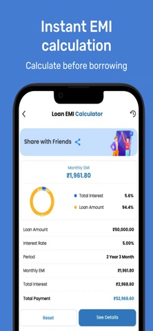 EMI Calculator & Loan Planner Screenshot 5 of 6