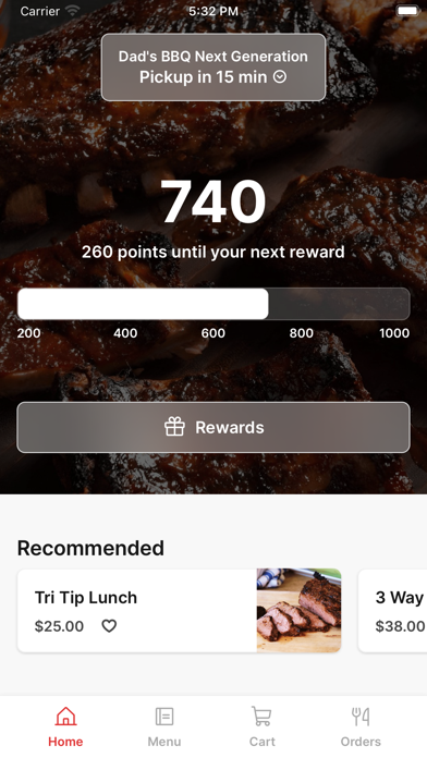 Dad's BBQ Next Generation iPhone screenshot 1 - Food & Drink app