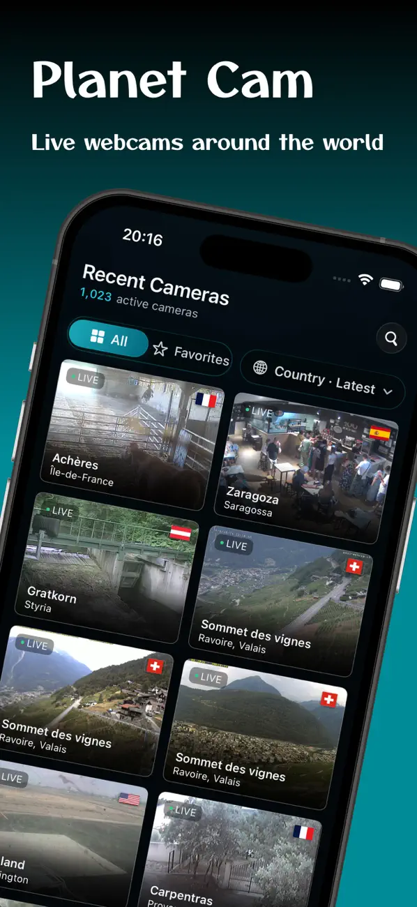 Screenshot #1 pour Planet Cam: le monde en camera