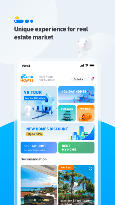 MetaHomes Real Estate Portal Screenshot